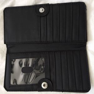 Black Leather Thin Wallet